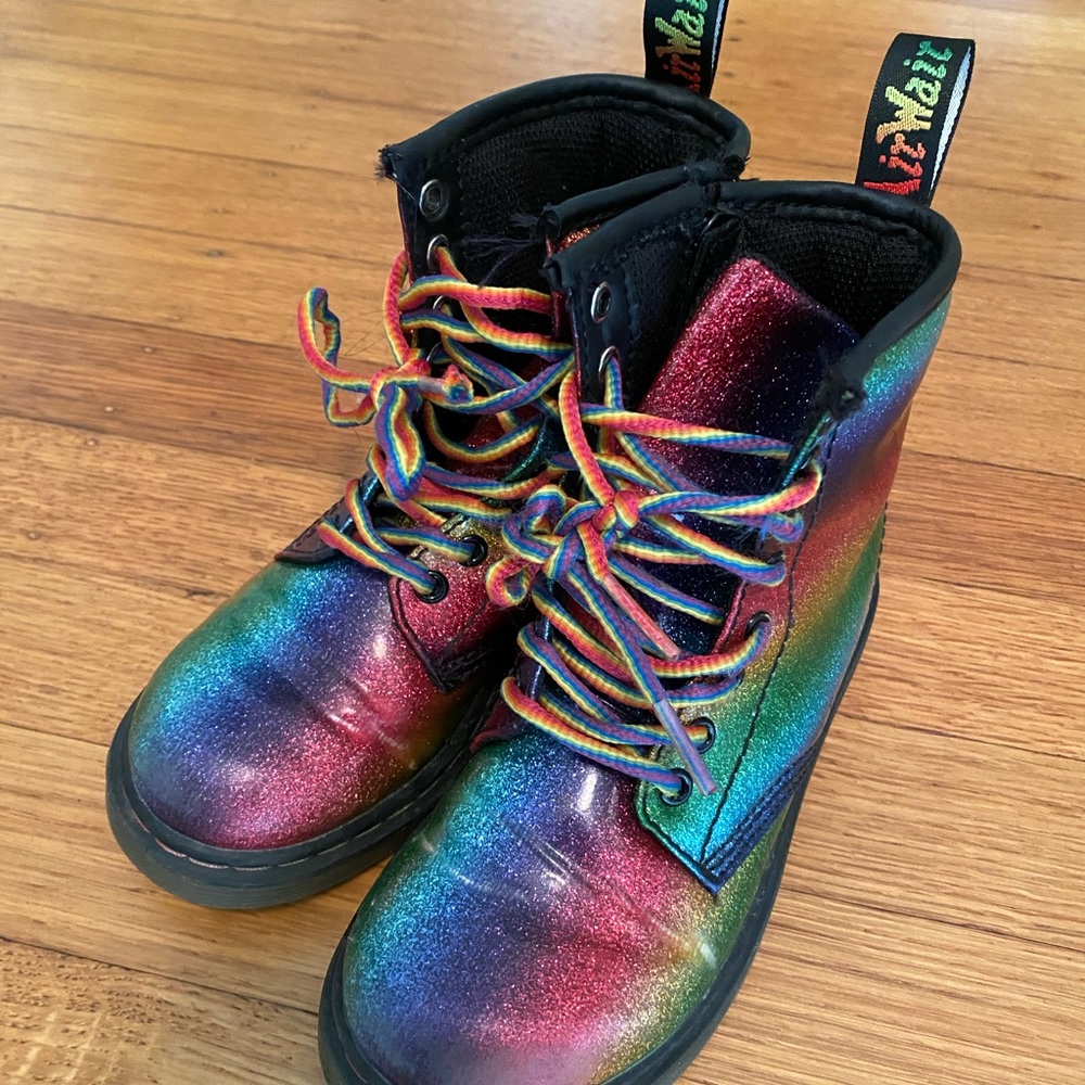 Sparkle Rainbow Dr. Martens